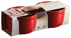 Set di 2 stampi in ceramica rossa ramequin N°10 - Emile Henry