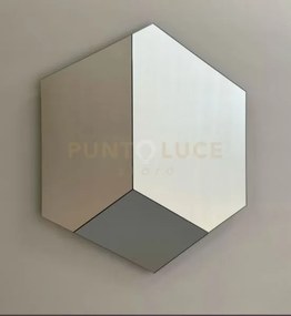 Specchio jacob 30 70x80cm colore chiaro-bronzo-fume'
