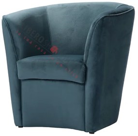 Poltrona in velluto Ottanio per camera da letto ufficio