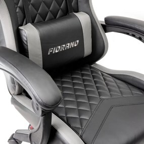Sedia gaming FIORANO nero/grigio
