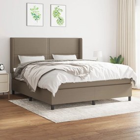 Giroletto A Molle Con Materasso Tortora 160x200 Cm İn Tessuto /