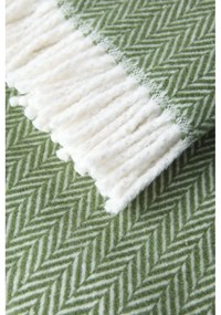 Plaid verde con contenuto di cotone , 140 x 180 cm Skyline - Euromant