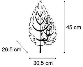 Applique da parete di design oro antico - Carballo