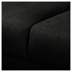 Divano angolare nero (angolo sinistro) Beata - Ropez