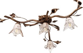 Plafoniera ROZETA 4xE14/40W/230V bronzo