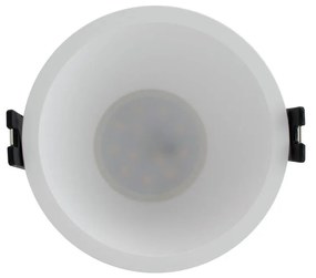 Faretto da Incasso Rotondo Fisso Bianco Foro Ø85mm in Policarbonato per GU10