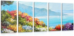 Quadri 5 pezzi – Vista sul mare