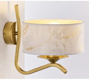 Jupiter 2111 - Applique KASZMIR 1xE27/15W/230V bianco/oro/effetto marmo