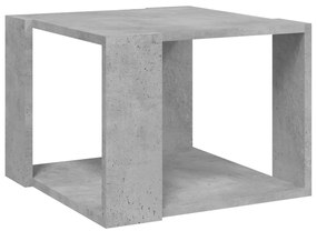 Tavolino da salotto grigio cemento 40x40x30cm legno multistrato