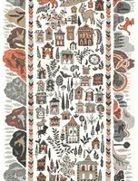 Lewis & Wood Carta da parati Ravi Ribbon - Satsuma Soot