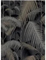 Cole & Son Carta da parati Palm Jungle - Black/ Silver