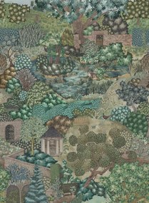 Josephine Munsey Carta da parati panoramica Miserden Mural - Green