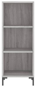 Credenza Grigio Sonoma 34,5x34x180 cm in Legno Multistrato