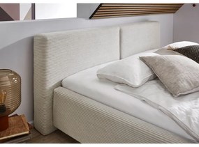 Letto matrimoniale imbottito beige rete non inclusa 180x200 cm Cube – Meise Möbel