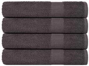 Asciugamani 4 Pz Antracite 100x200 Cm 360 G/m² 100% Cotone /