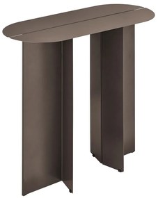 Tavolo consolle marrone in acciaio 35x80 cm Oru – Blomus