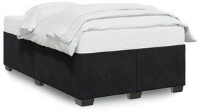 Giroletto Senza Materasso Nero 120x190 Cm Velluto /