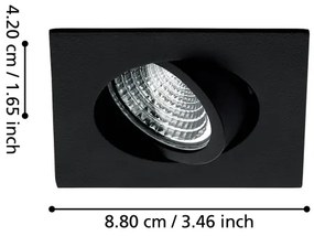 Eglo 33394 - Lampada da incasso LED dimmerabile SALICETO LED/6W/230V nero