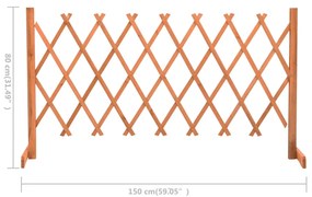 Traliccio da Giardino Arancione 150x80 cm Massello di Abete
