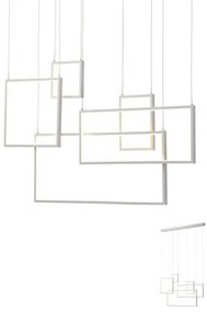 Redo 01-2316 - Lampadario dimmerabile a sospensione con cavo PLANA LED/80W/230V bianco