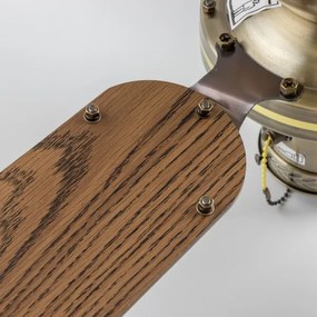 ZEVENTI - Ventilatore da soffitto NAVAGIO 1xE27/60W/230V marrone