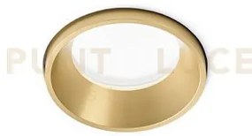 Thessaly faretto da incasso 1 luce bordo raso ottone spazzolato ip5...