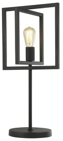 Lampada Da Scrivania-Ufficio Industrial-Nordico Plaza Acciaio Nero 1 Luce E27