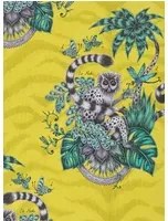 Clarke & Clarke Carta da parati Lemur - Lime