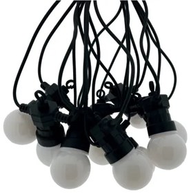 Catena decorativa LED per esterni 10xLED/0,36W/230V 4,5 m IP44 nera