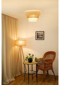 Brilagi-Plafoniera DENVER LUNETA 1xE27/15W/230V diametro 45 beige/marrone/color crema