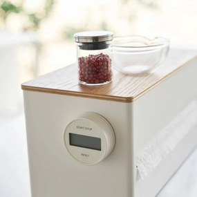 Portarotolo da cucina verticale bianco in metallo Rin – YAMAZAKI