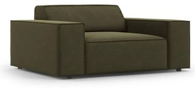 Poltrona verde con rivestimento in velluto Jodie – Micadoni Home