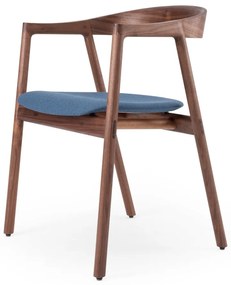 Sedia da pranzo blu/marrone Muna – Gazzda