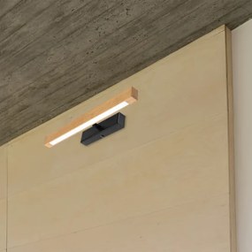 Lampada per quadri LED VERDE LED/5,5W/230V 3000K 46 cm rovere/nero