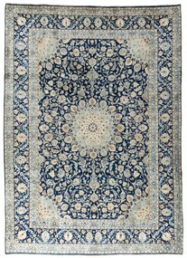 Kashan Tappeto persiano 340 x 250 Blu (Iran) Annodato A Mano