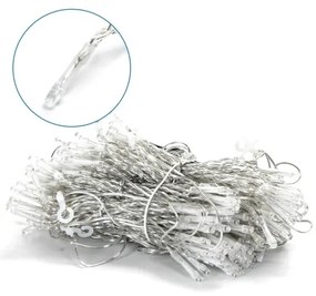 Aigostar - Catena luminosa natalizia LED da esterno 200xLED/8 funzioni 5x2m IP44 bianco freddo