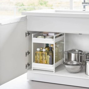 Ripiano aggiuntivo bianco in metallo 30x42 cm Tower – YAMAZAKI