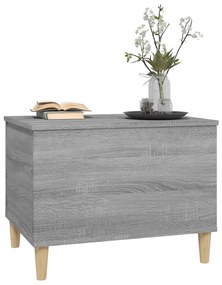 Tavolino salotto grigio sonoma 60x44,5x45 cm legno multistrato