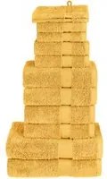 Set Asciugamani 12 pz Oro 600 gsm 100% Cotone 137576