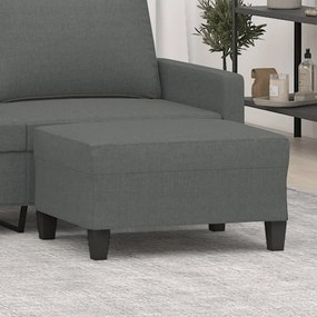 Poggiapiedi Grigio Scuro 70x55x41 Cm İn Tessuto /