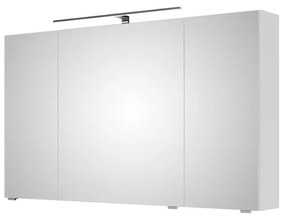 Specchio Contenitore Con Illuminazione Cassca PELIPAL bianco lucido L 120 x H 70 x P 15 cm