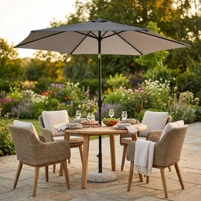 MARITUS - ombrellone tondo da giardino palo centrale 3 m