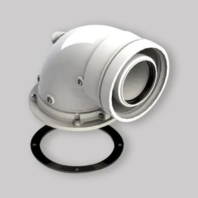 Curva Coassiale 90° Flangiata 60/100 Per Caldaie A Condensazione Ferroli