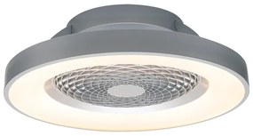 Ventilatore da soffitto Tibet WiFi grigio, Ø 65 cm, CCT, dimmerabile, MANTRA IP20