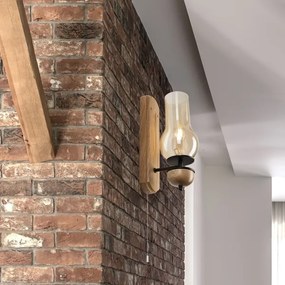 Brilagi - LED Applique COTTAGE 1xE14/40W/230V quercia/marrone