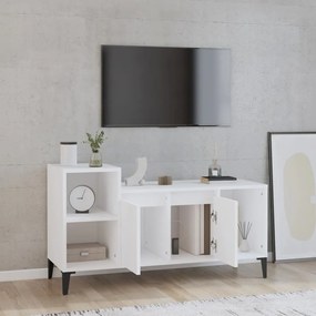 Mobile porta tv bianco 100x35x55 cm in legno multistrato