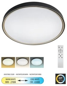 Plafoniera LED dimmerabile EBRO LED/36W/230V 2700-6500K + telecomando