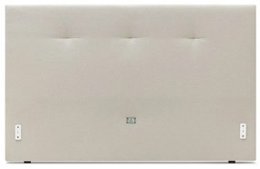 Letto matrimoniale imbottito beige con griglia 160x200 cm Tory - Bobochic Paris