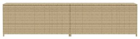 Contenitore da giardino beige misto 469l in polyrattan