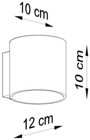 Sollux SL.0566 - Applique ORBIS 1 1xG9/40W/230V antracite
